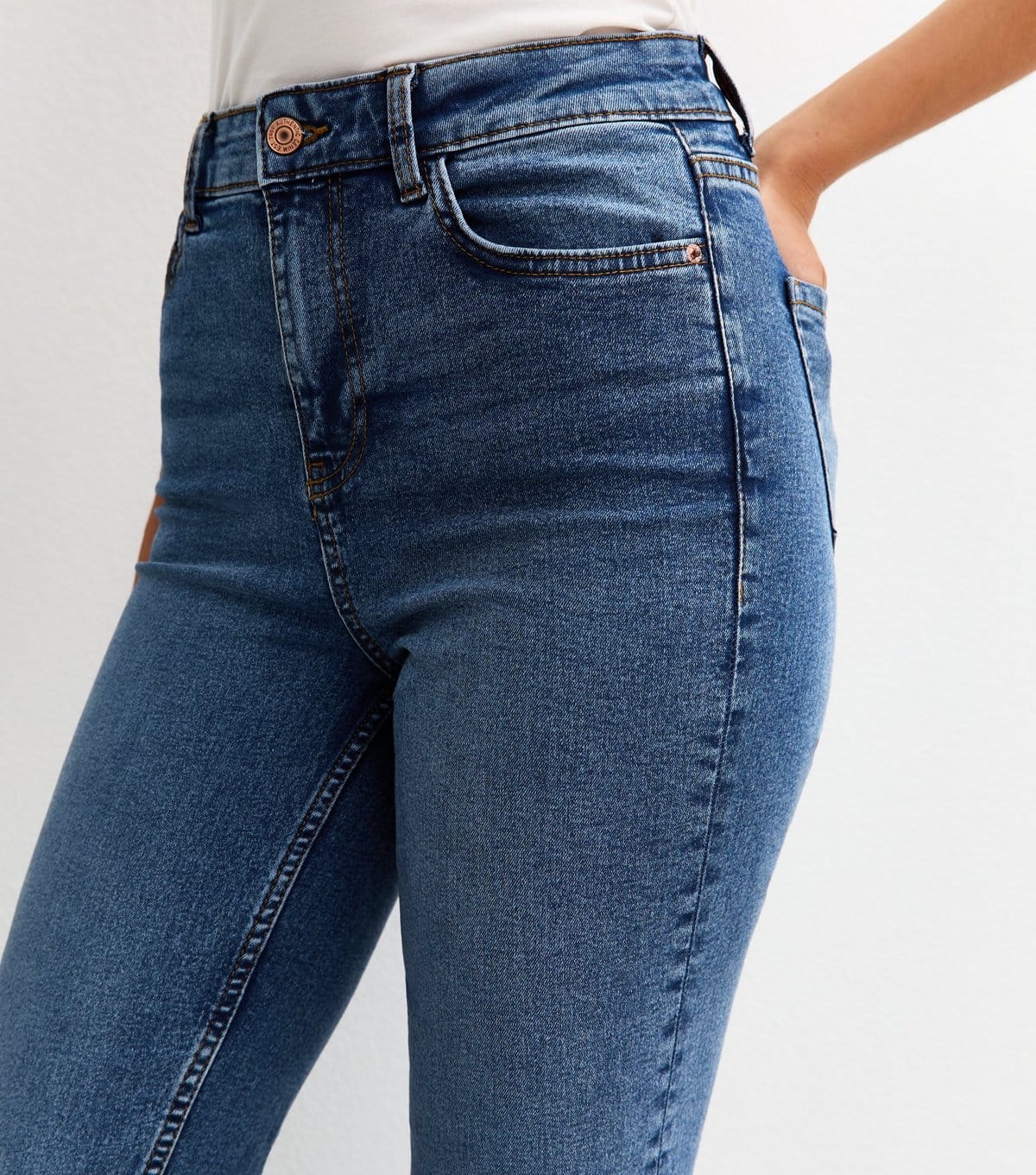 New Look Women's Tall Blue Full Length Slim Stretch Denim Jeans New Look - 4