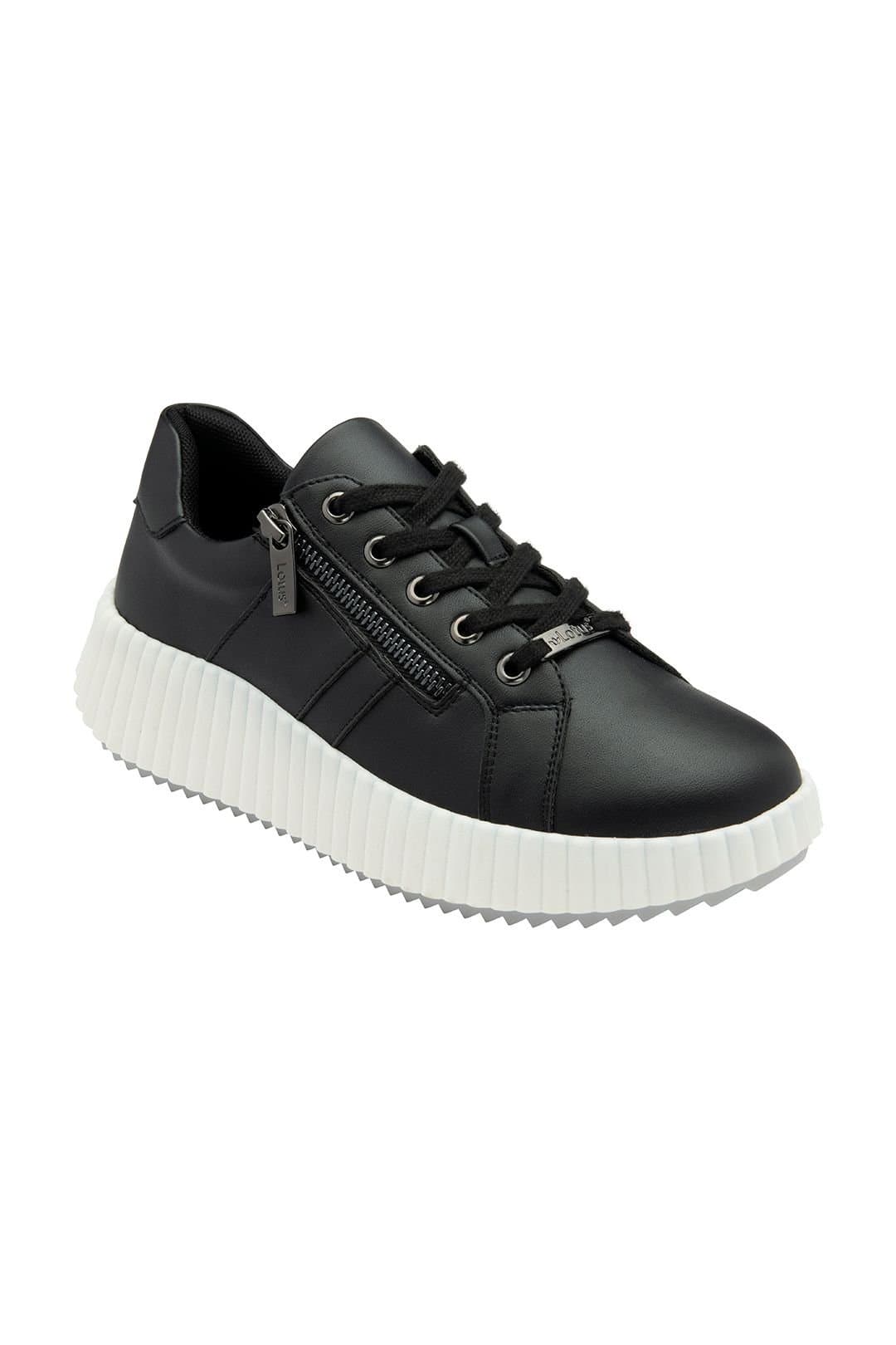 Lotus Lotus Women's 'Kora' Zip-Up Fashion Trainers in Black