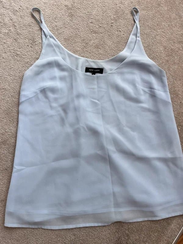 New Look New Look Pale Blue Cami Top