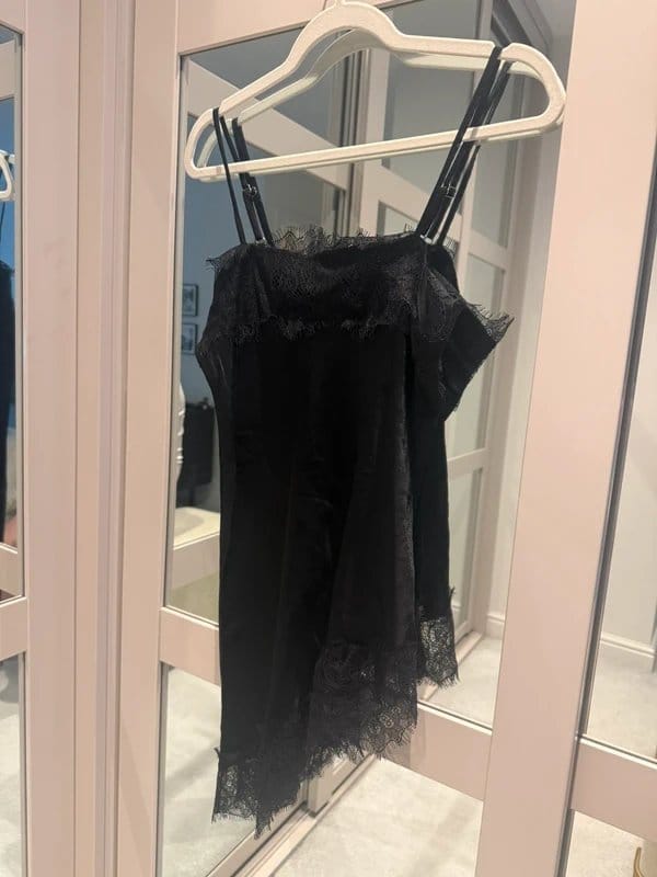 ASOS Design Black Satin Camisole Top