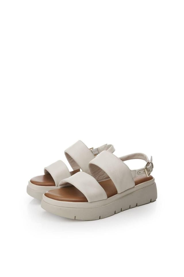 Moda In Pelle Moda In Pelle Women's 'Netty' Leather Flatforms in Off-White - 2