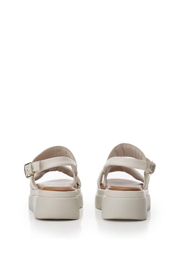 Moda In Pelle Moda In Pelle Women's 'Netty' Leather Flatforms in Off-White - 3