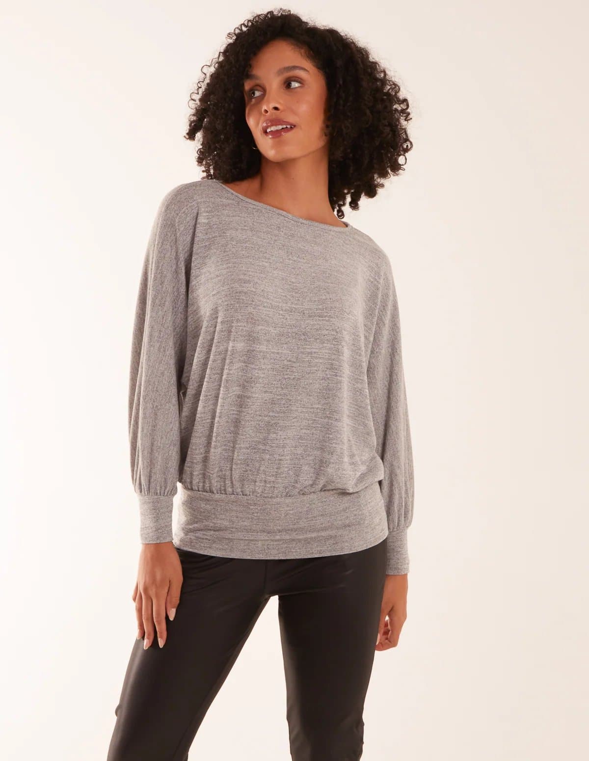 Blue Vanilla Cut And Sew Batwing Top