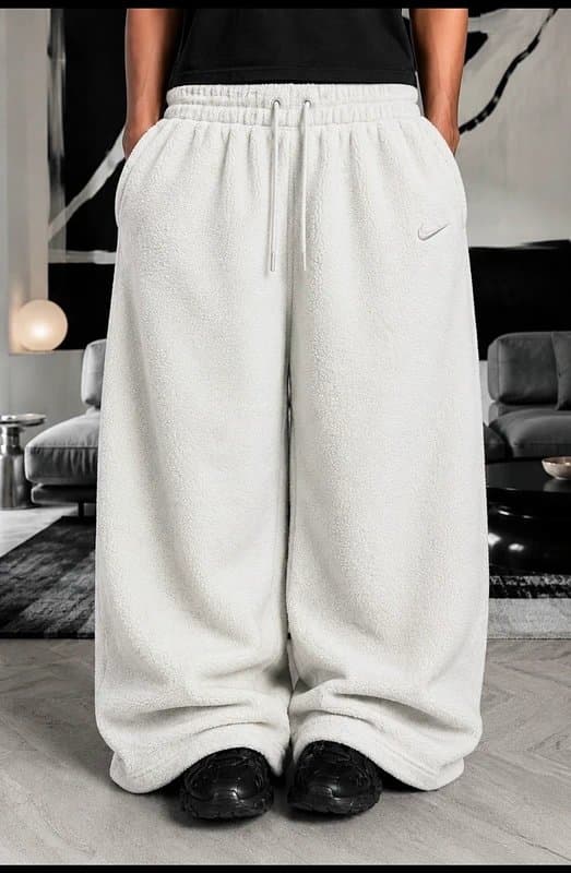 Nike Nike NRG solo swoosh baggy "Sherpa" wide leg streetwear joggers