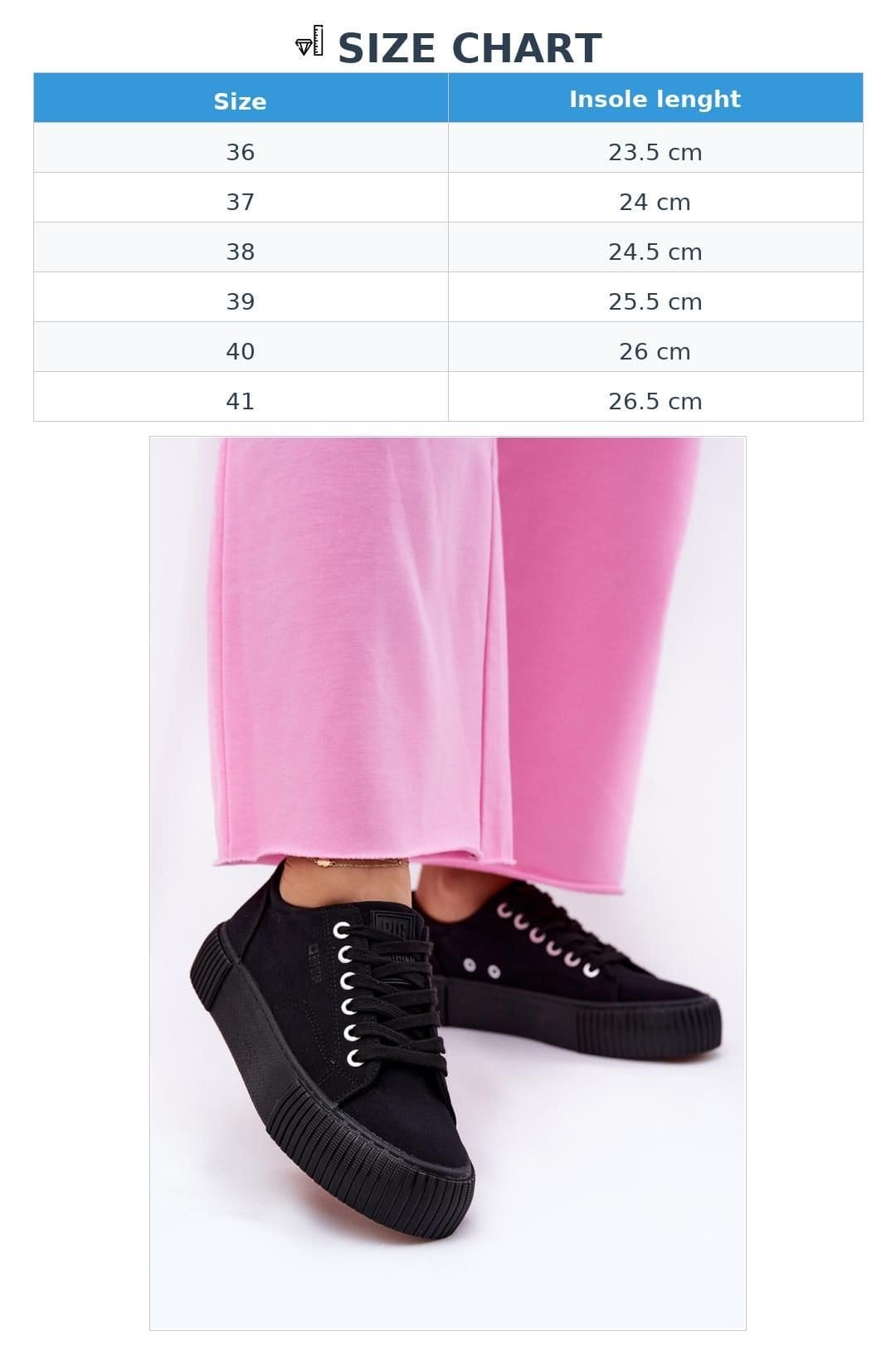 Love Lace Love Lace Women's Big Star Textile Platform Sneakers for Everyday Comfort in Black - 4