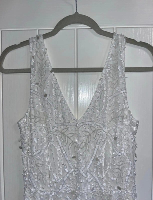 ASOS ASOS beaded sequin wedding dress size 10 - 1