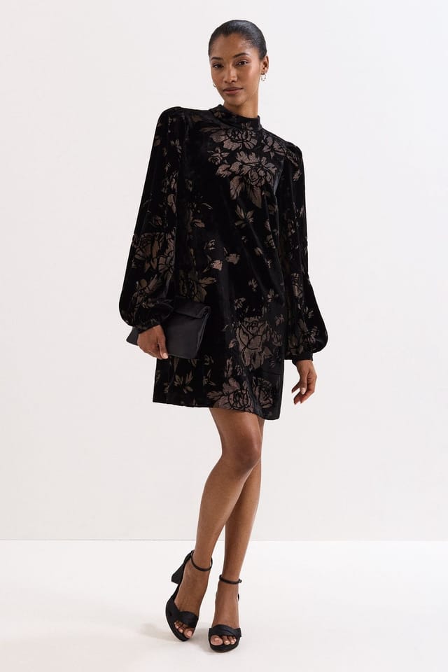 Phase Eight Phase Eight Women's Reanna Shift Dress in Black - 3