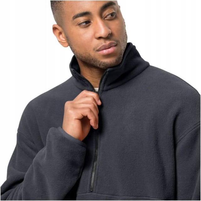Jack Wolfskin Jack Wolfskin Men's Osloer Fleece Top in Black - 3