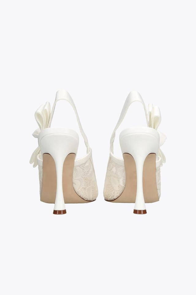 Steve Madden STEVE MADDEN Women's 'Brylie White Lace' Fabric Heels - 3