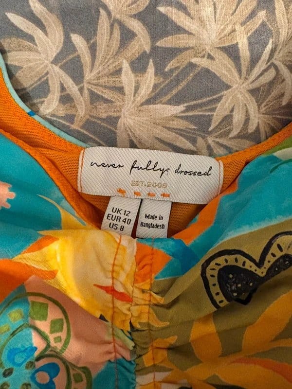 Never Fully Dressed Multicoloured Ruched Sports Bra