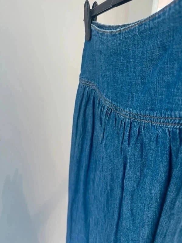 ASOS Design ASOS design denim drop waist maxi skirt