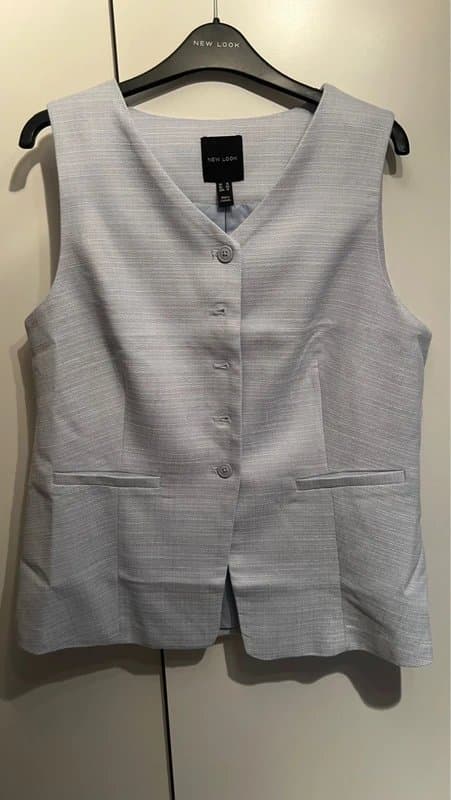 New Look baby blue new look waistcoat