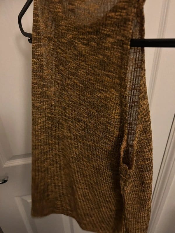 Topshop Mustard Knit Vest