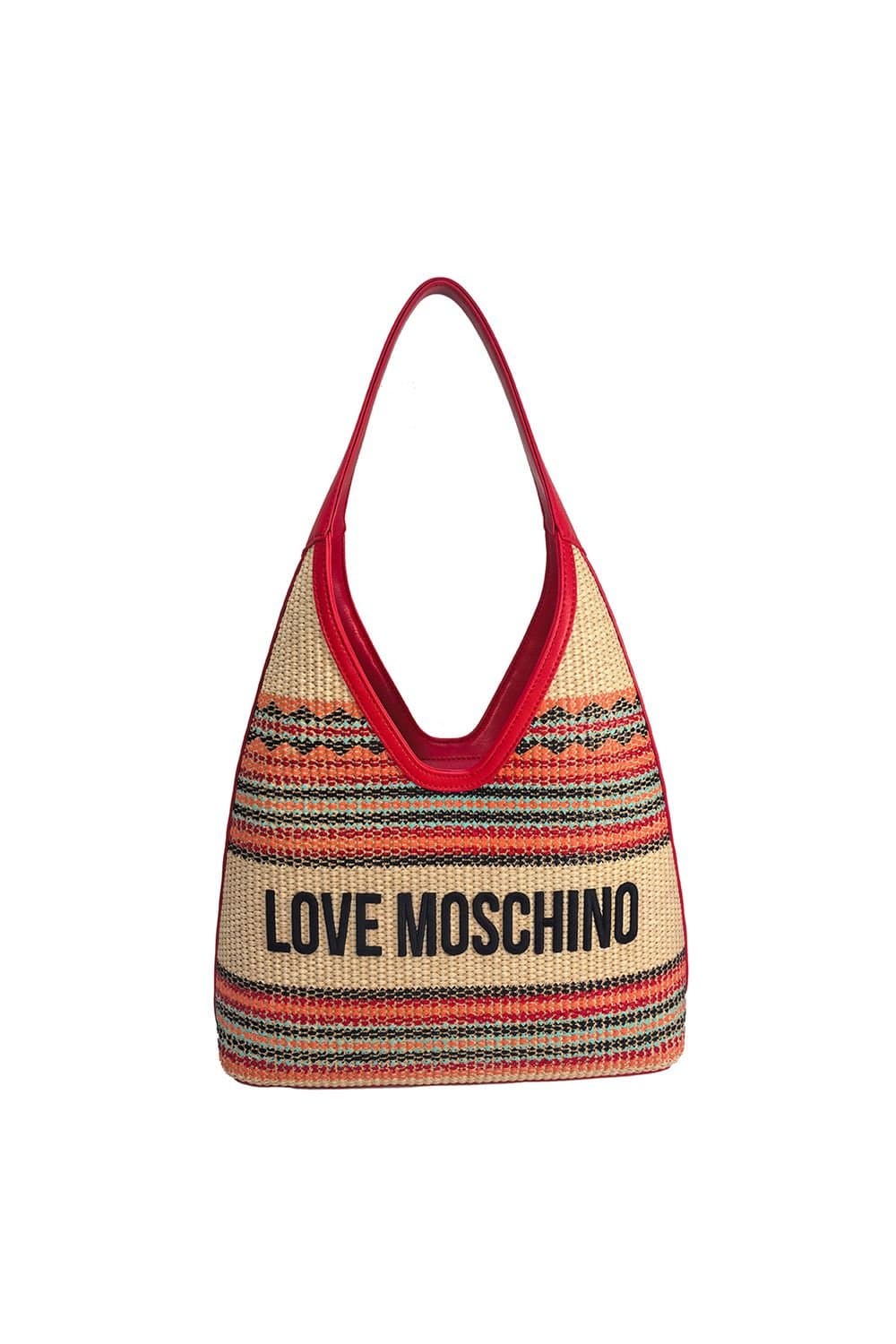 Love Moschino Love Moschino Women's Logo Straw Hobo Multi