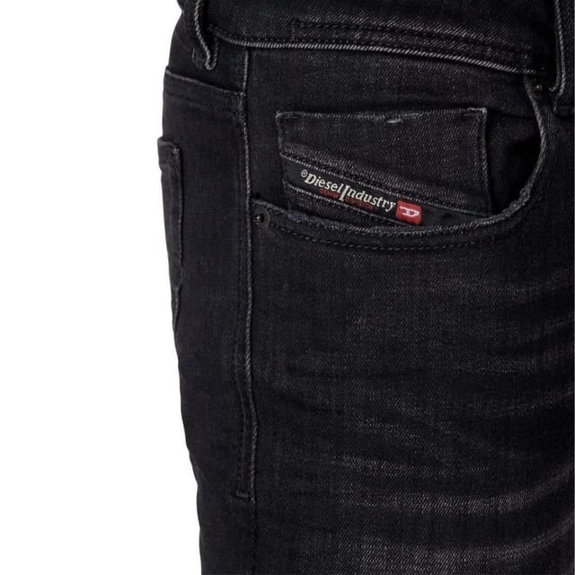 Diesel Diesel Men's Sleenker Destroyed Reinforced Denim Black Skinny Jeans - 3