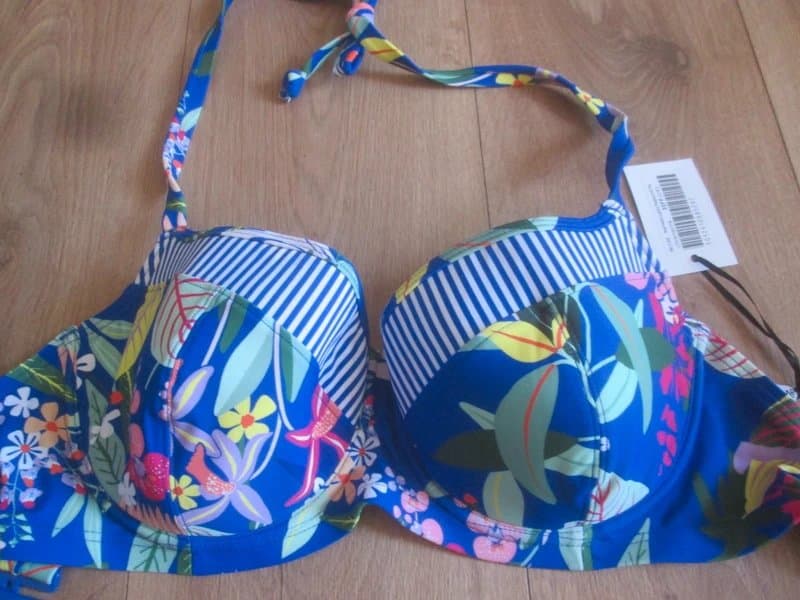 Pour Moi Pour Moi size 32FF underwired padded halter bikini top Brand new with tags