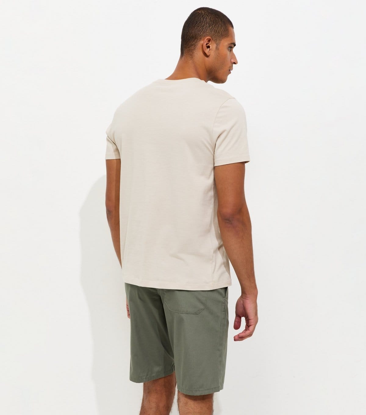 Only and Sons Men's Dark Green Chino Shorts Only and Sons New Look - 4