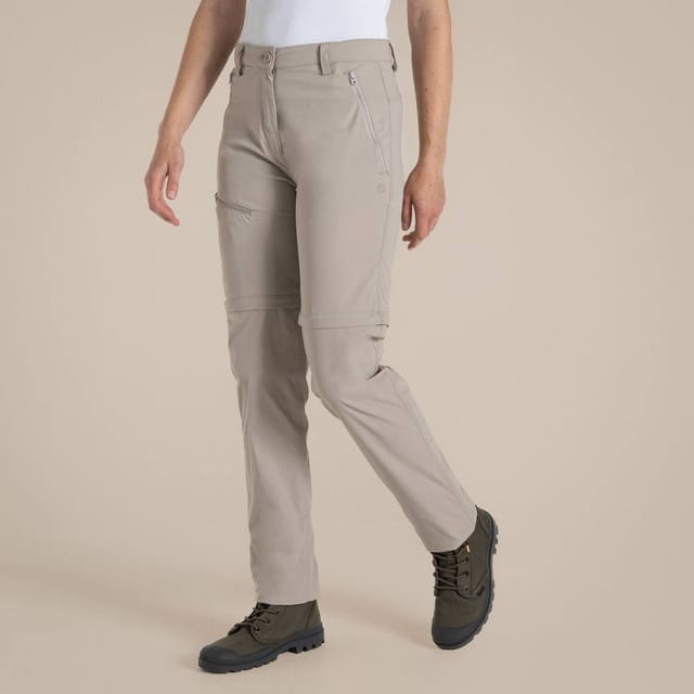 Craghoppers Craghoppers Women's 'Nosilife Pro' Zip-Off Ant Insect Walking Trousers in Light Beige - 2