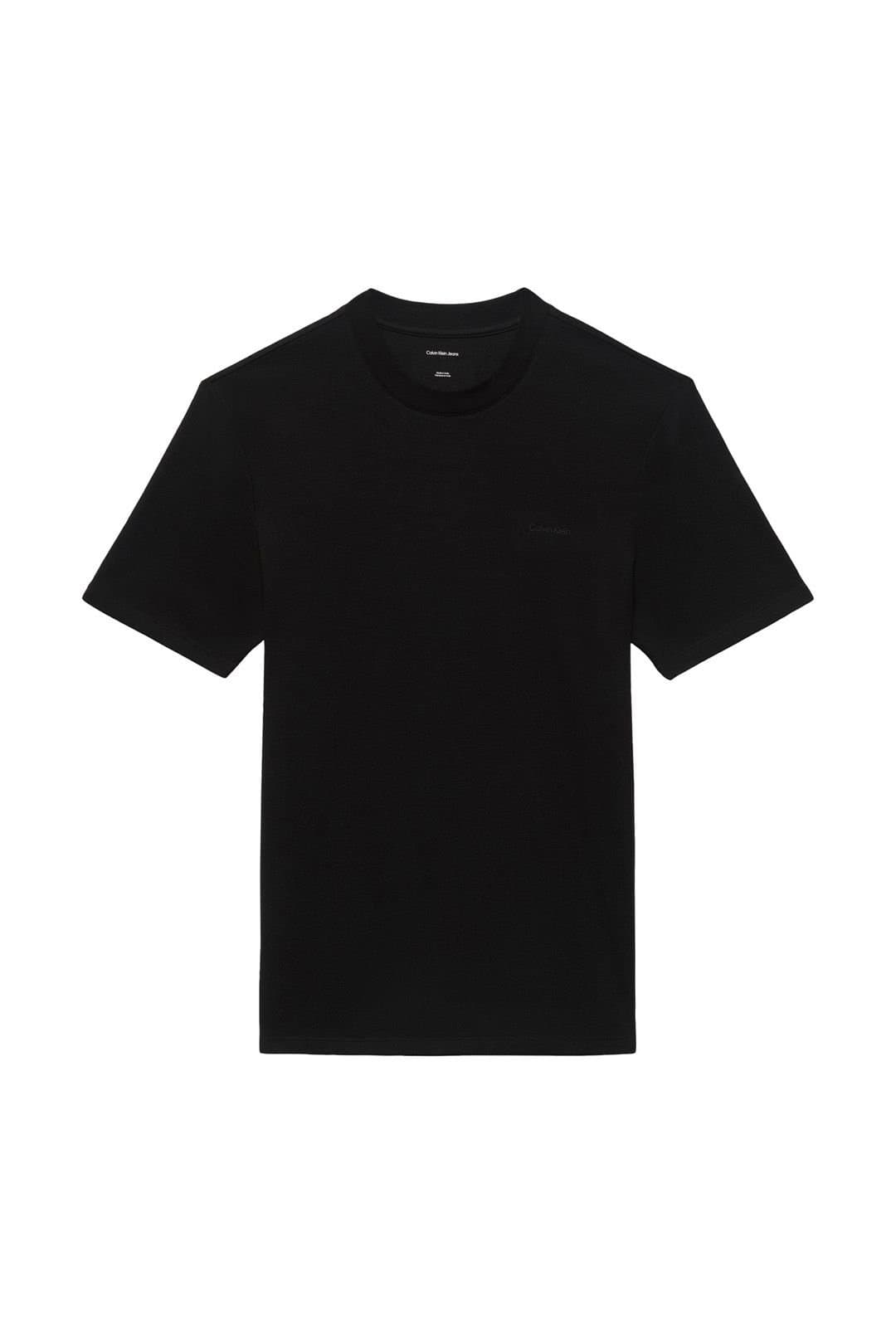 Calvin Klein Calvin Klein Black Tech Interlock Crew Neck Tee
