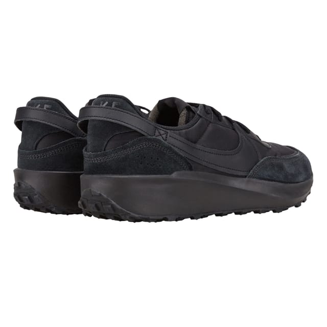 Nike Nike Men's Waffle Leather Trainers in Black - 2
