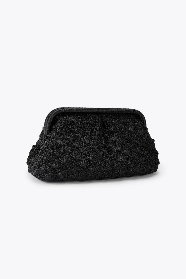 Carvela Carvela Women's 'Gabriella Clutch' Silk Blend Bag in Black - 3