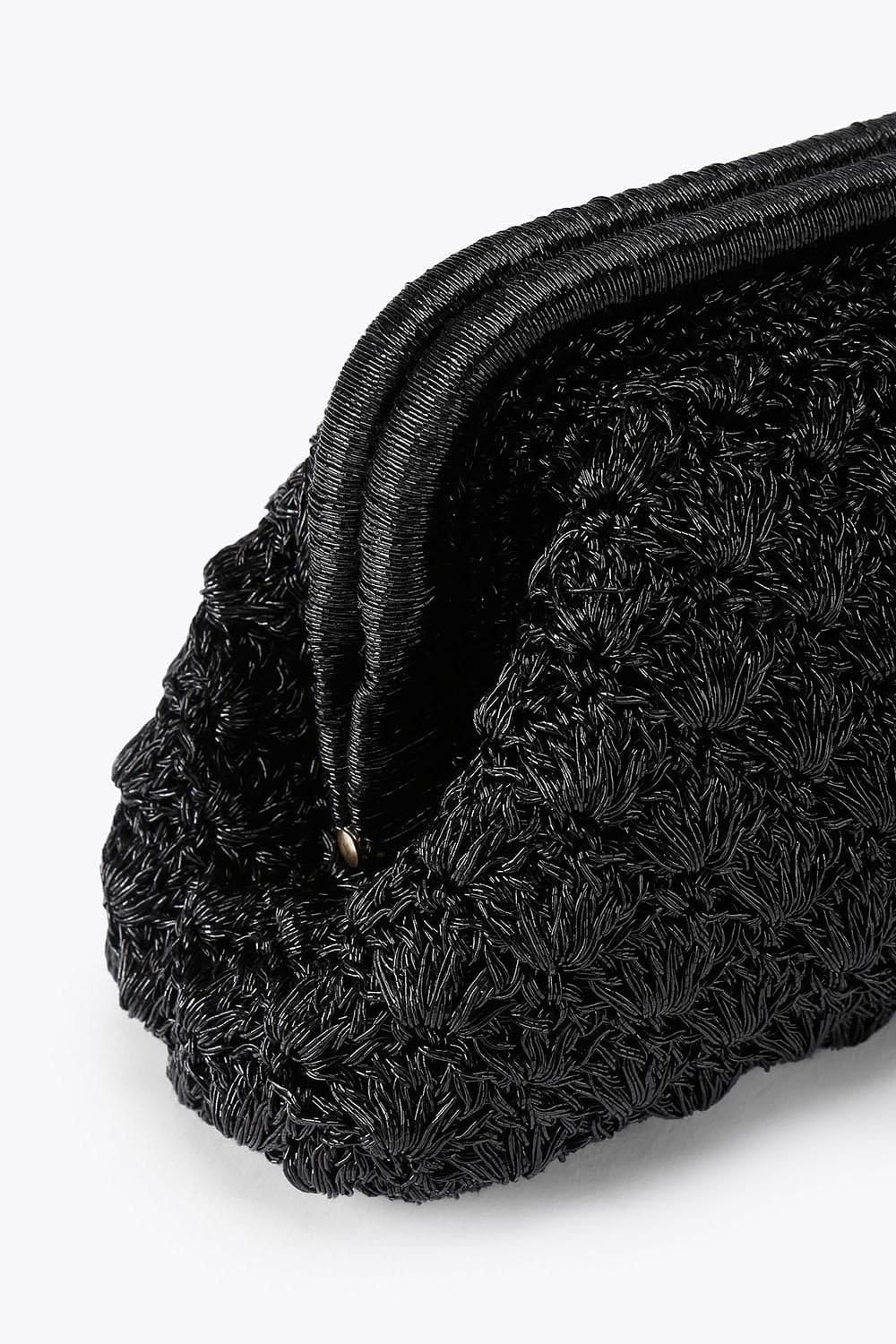 Carvela Carvela Women's 'Gabriella Clutch' Silk Blend Bag in Black - 4