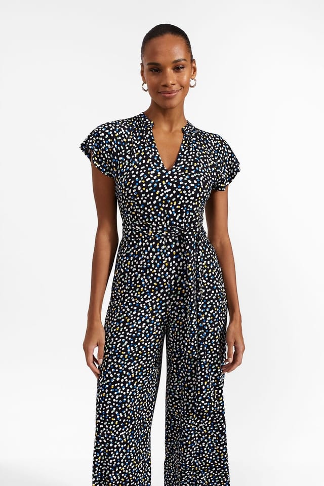 Hobbs London Hobbs London Women's Eden Jersey Jumpsuit in Dark Navy - 3