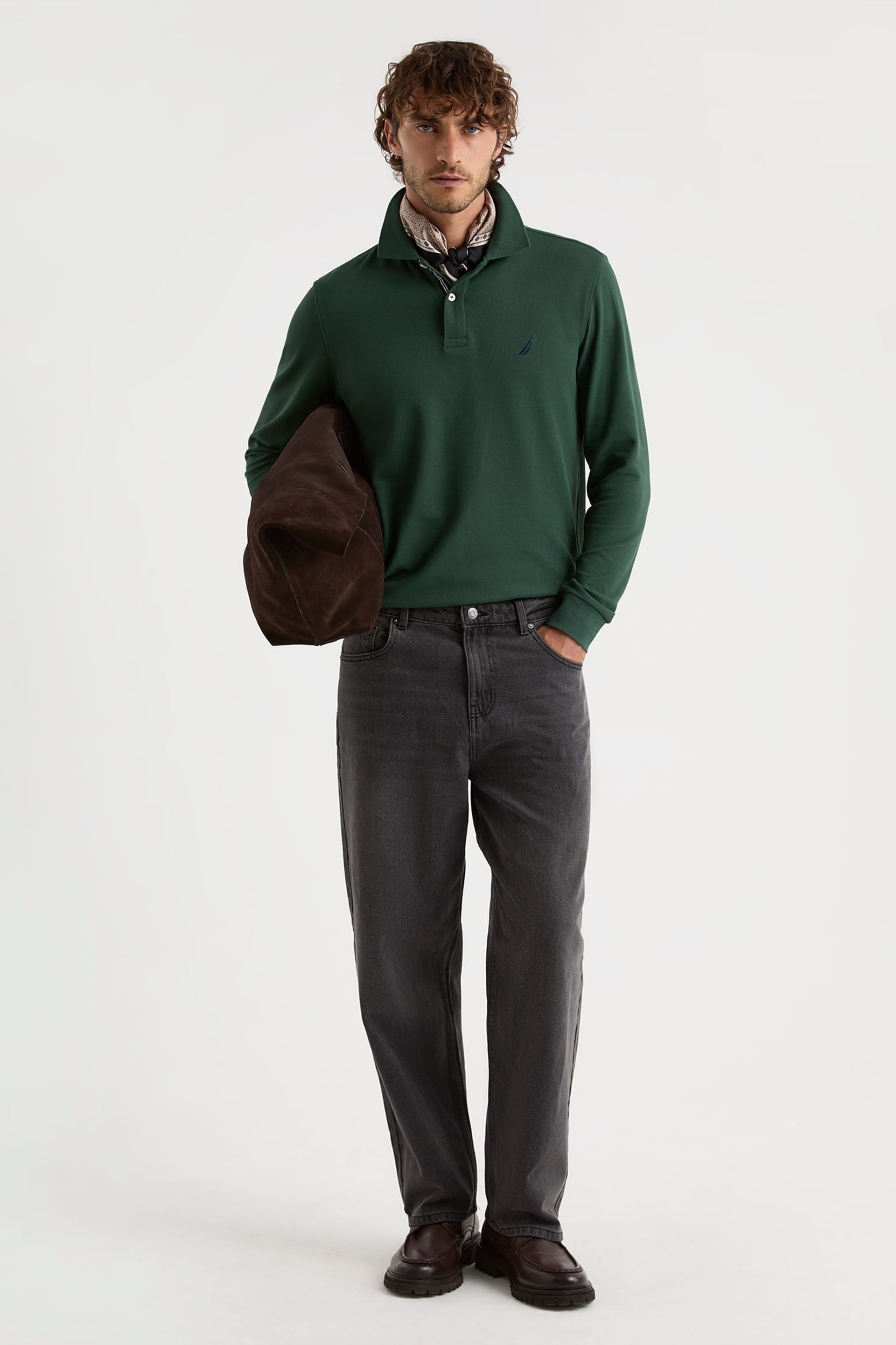 Nautica Nautica Men's Cabin Long Sleeve in Dark Green - 4