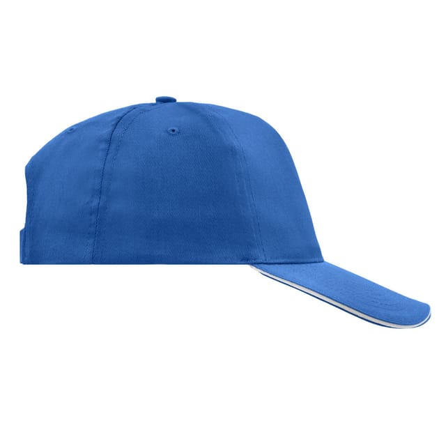 Myrtle Beach Myrtle Beach Men's Promo 5 Panel Sandwich Peak Cap in Blue - 3