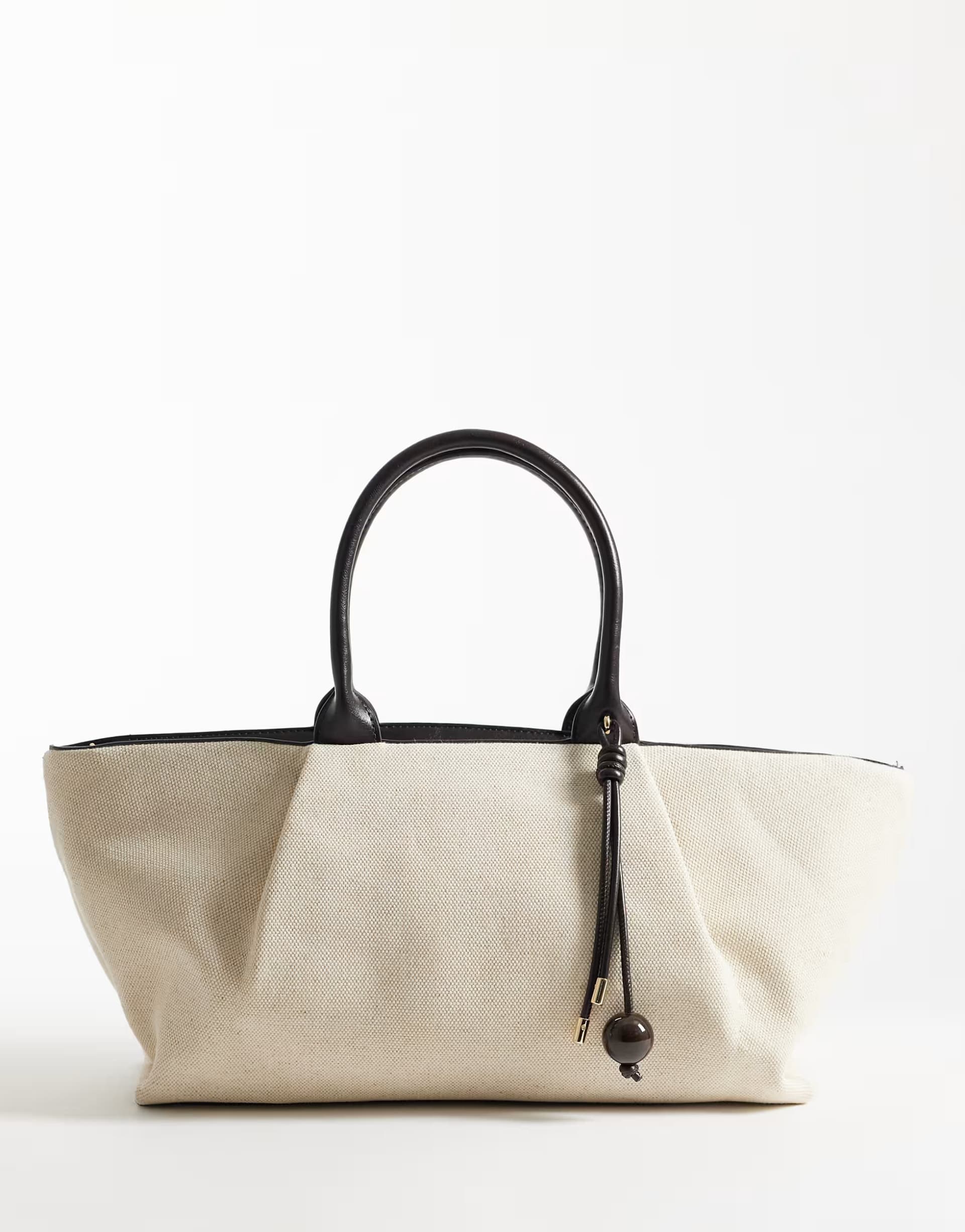 ASOS ASOS Black Canvas Slouch Shoulder Bag