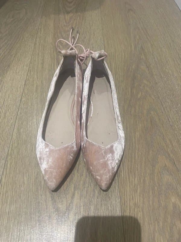 ASOS Pink velvet shoes