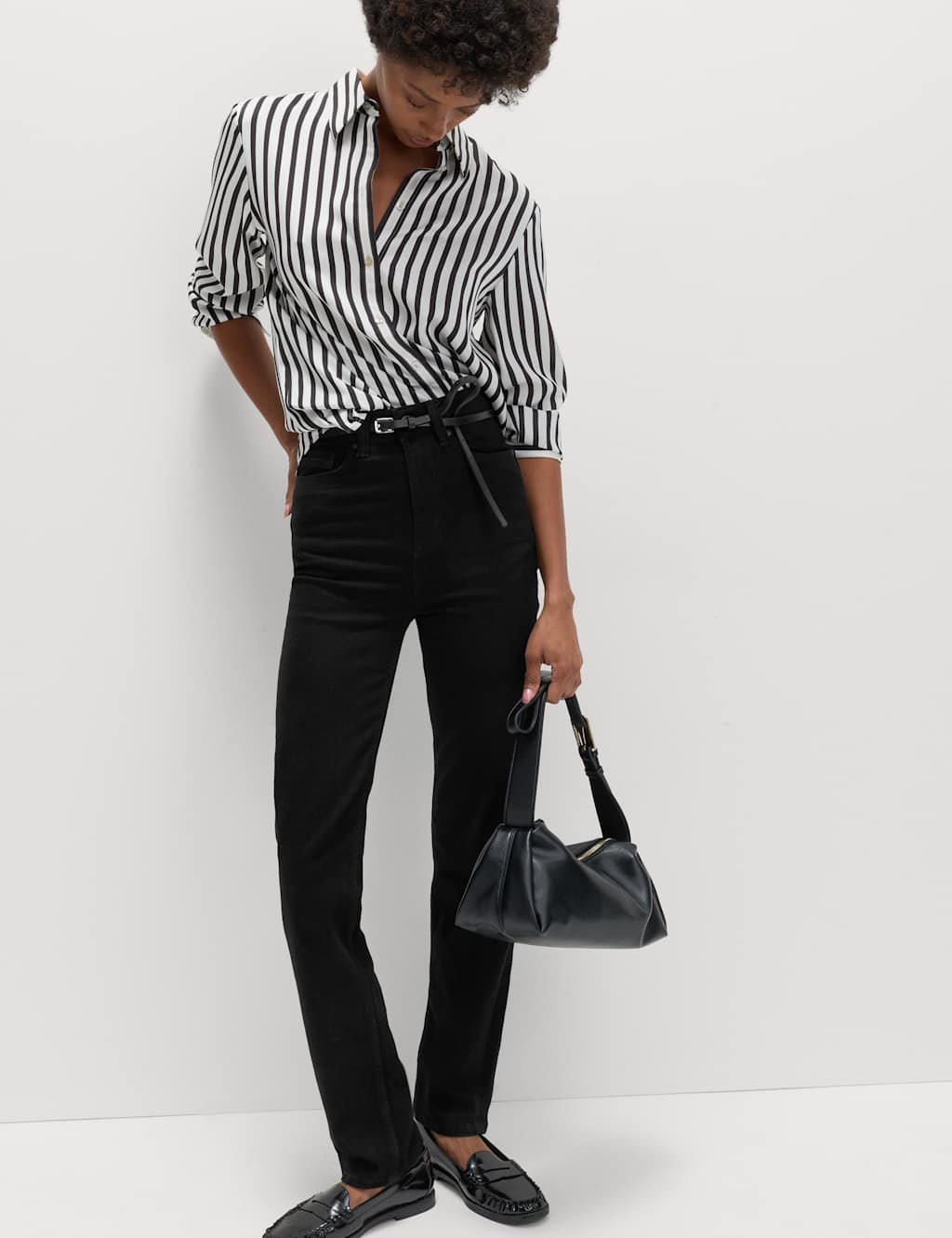 Marks & Spencer M&S Sienna Supersoft High Waisted Jeans Black - 3