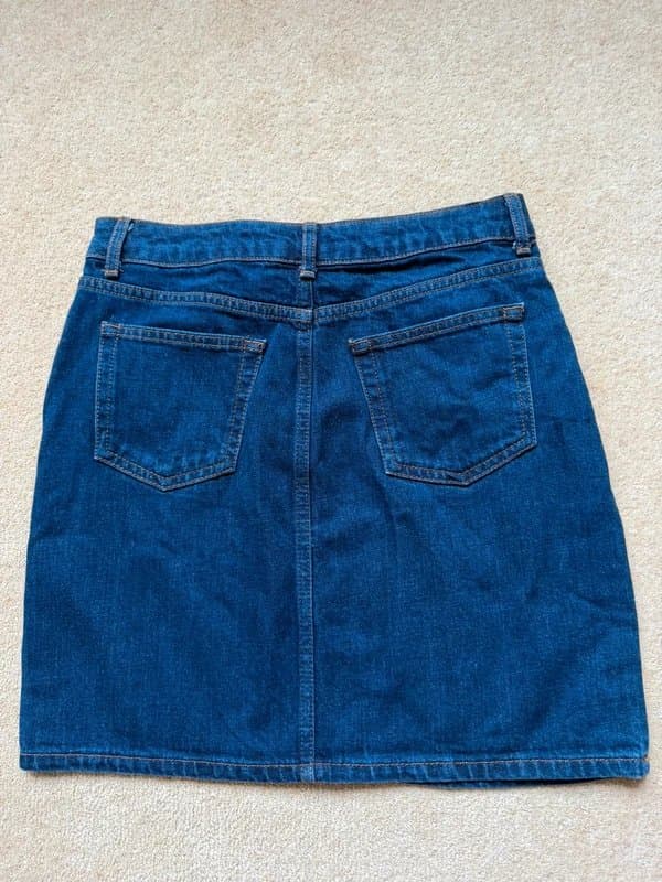 Topshop Topshop Moto Blue Denim Mini Skirt – W28 / UK 10