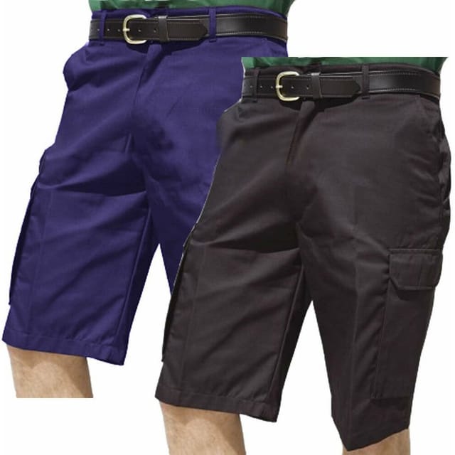 Warrior Warrior Men's Cargo Work Shorts in Navy - 3