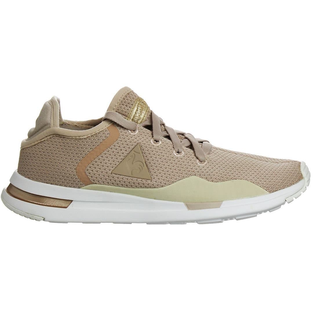 Le Coq Sportif Le Coq Sportif Women's Solas Sparkly/S Nubuck Lace-Up Beige Synthetic Trainers