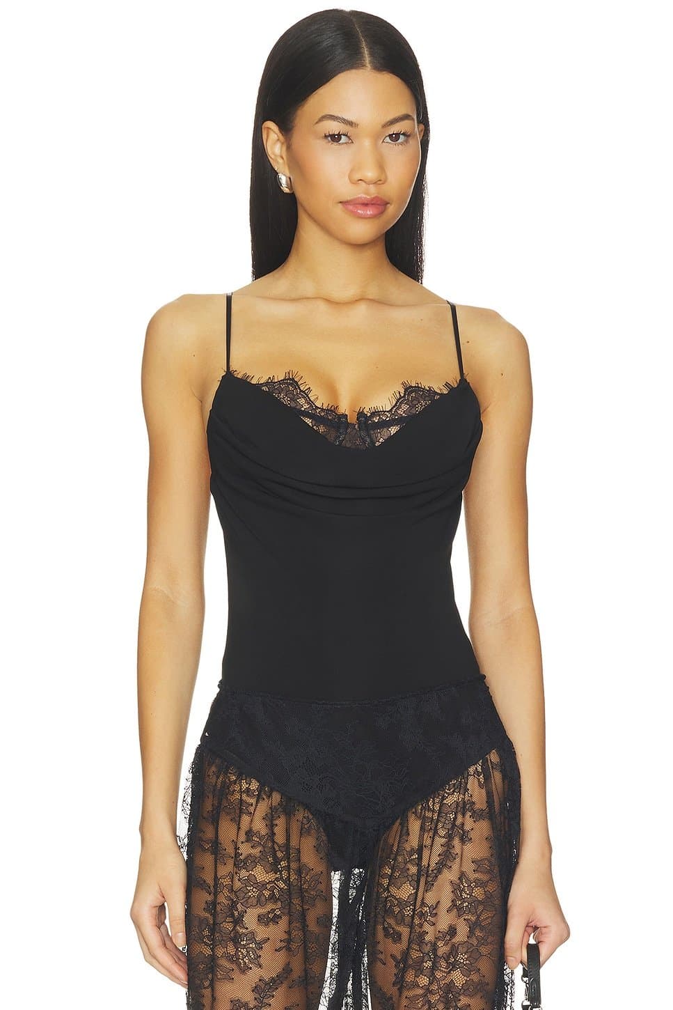 revolve Revolve Black Lace Bodysuit