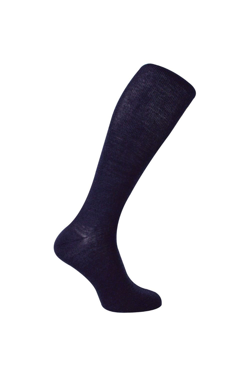 Steven Steven Men's 1 Pack Knee High Long Merino Wool Socks for Winter in Navy - 2