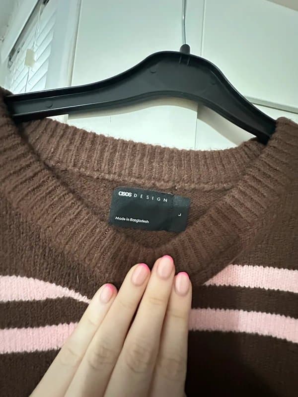 ASOS Brown and pink asos jumper
