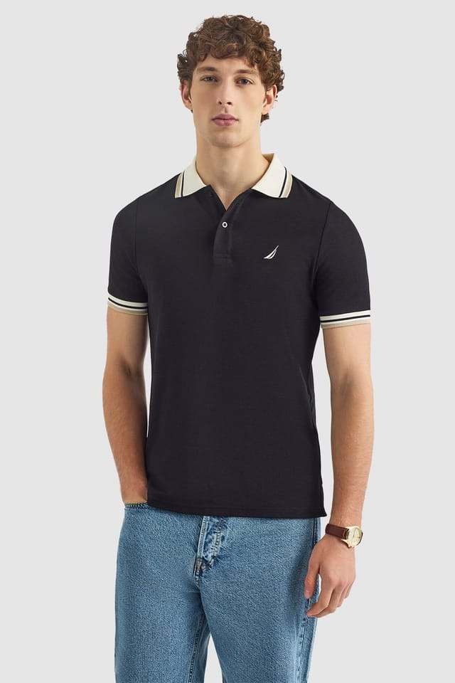 Nautica Nautica Men's Bayer Polo Shirt in Black - 2