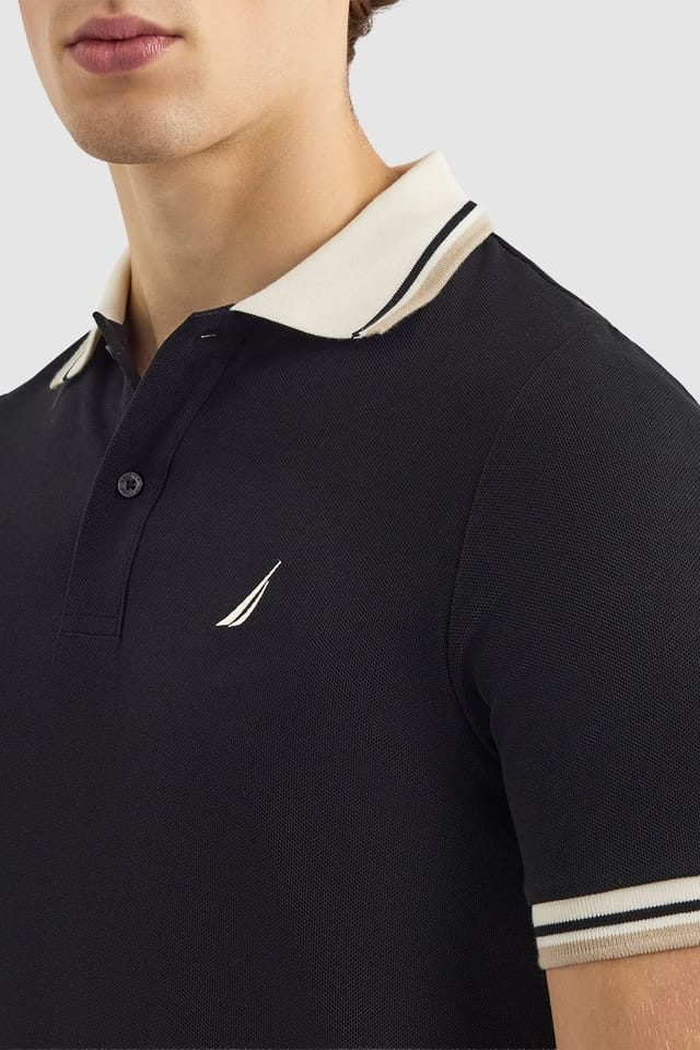 Nautica Nautica Men's Bayer Polo Shirt in Black - 3