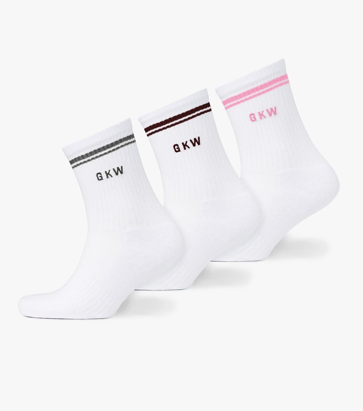 Gym King Gym King White Tipping Socks Pack of 3