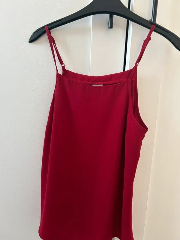 ASOS Burgundy/Red high neck cami
