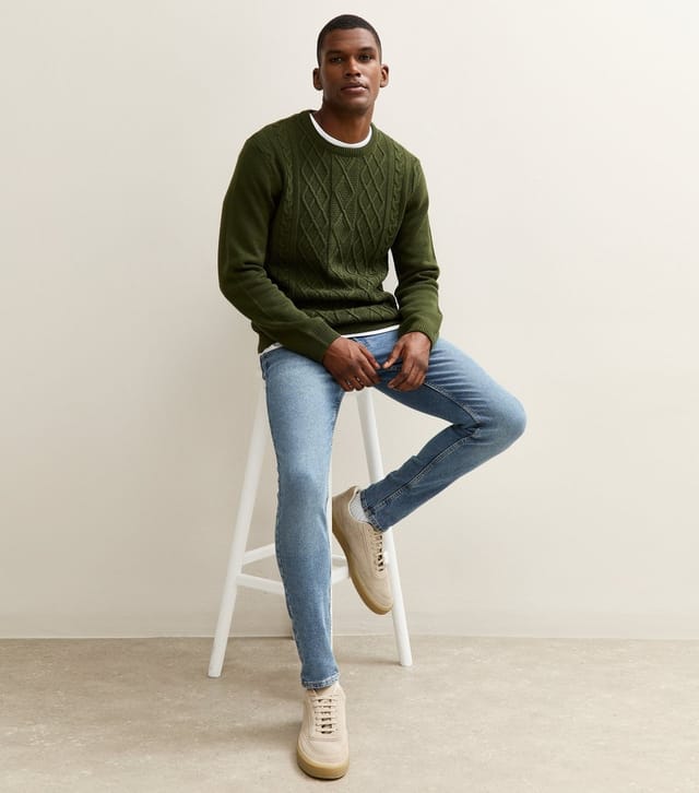 New Look Men's Blue Skinny Fit Jeans New Look - 3