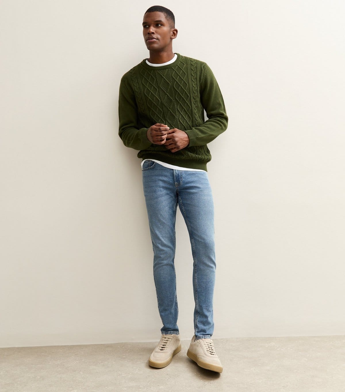 New Look Men's Blue Skinny Fit Jeans New Look - 4