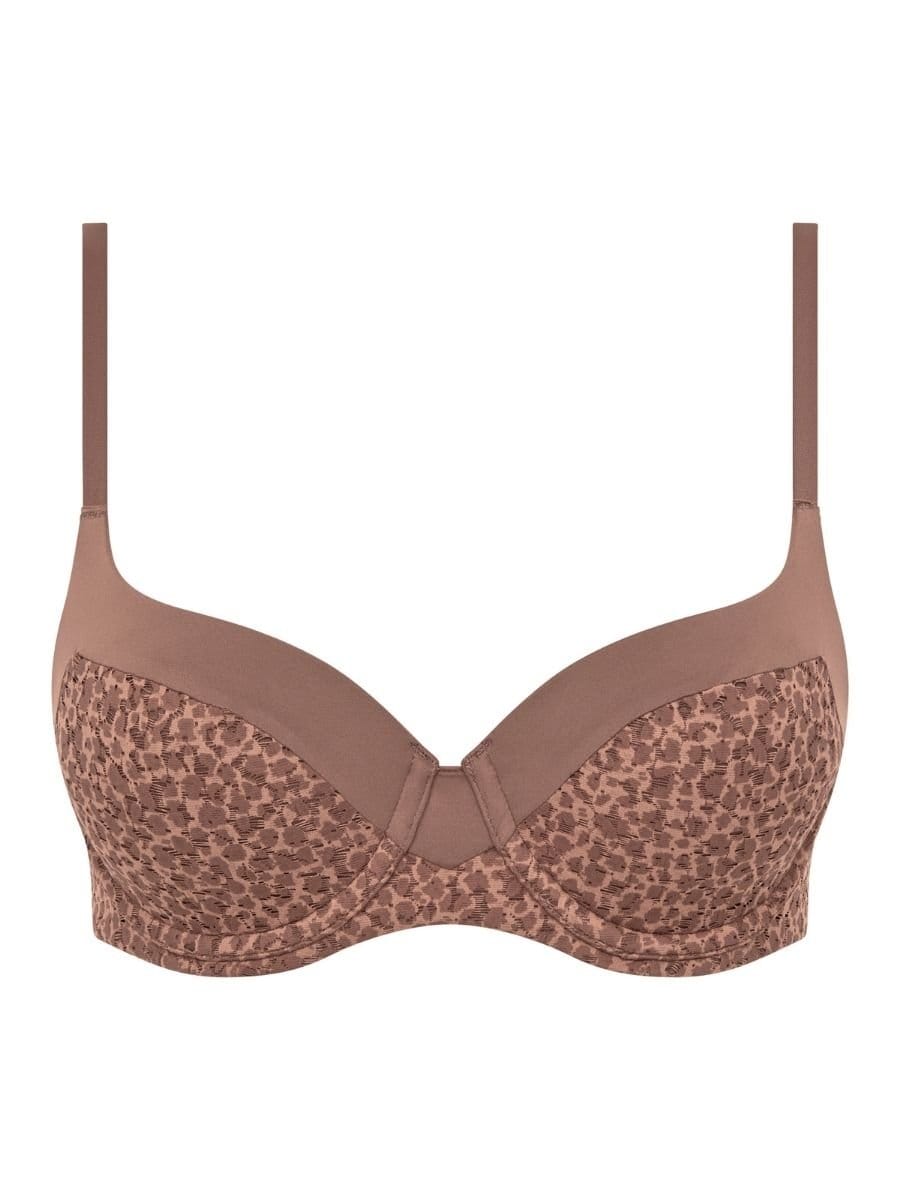 Chantelle Chantelle Women's Norah Underwired Covering Full Cup Bra in Brown - 4