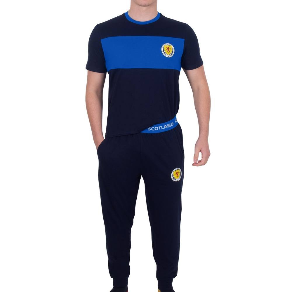 Scottish FA Scottish FA Men's Adults Premium Pyjama Set in Navy - 4
