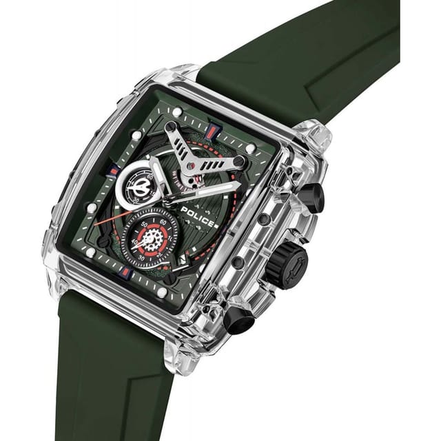 Police Police Men's PEWGO0052404 Urban 43mm Quartz Watch in Green - 2