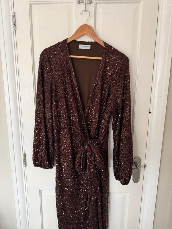 Never Fully Dressed Never Fully Dressed sequin wrap dress - 1