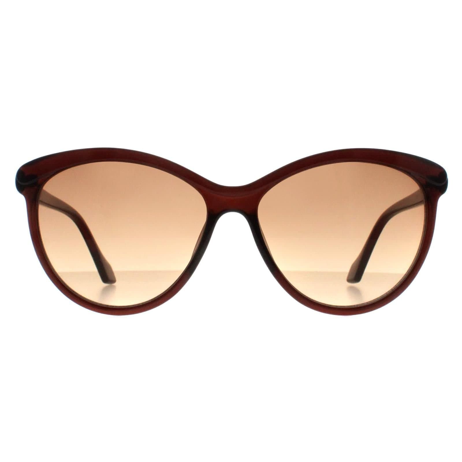 Calvin Klein CALVIN KLEIN Women's Cat Eye Crystal Brown Brown Gradient CK19534S