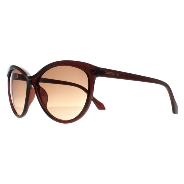 Calvin Klein CALVIN KLEIN Women's Cat Eye Crystal Brown Brown Gradient CK19534S - 2